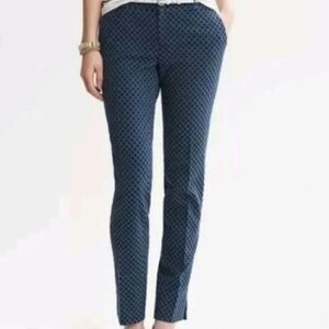 BR Womens Cropped Pants Blue‎ Academia  Preppy Office Wear Business Casual Sz 0P